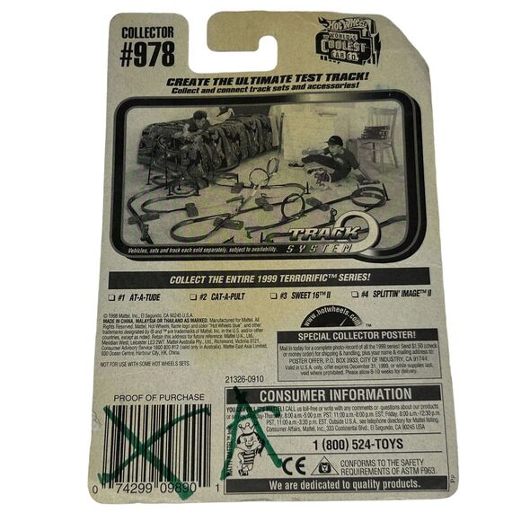 Cat-A-Pult Hot Wheels Diecast Car Orange Collectible Vehicle Vintage 90s 1999 - Picture 3 of 5